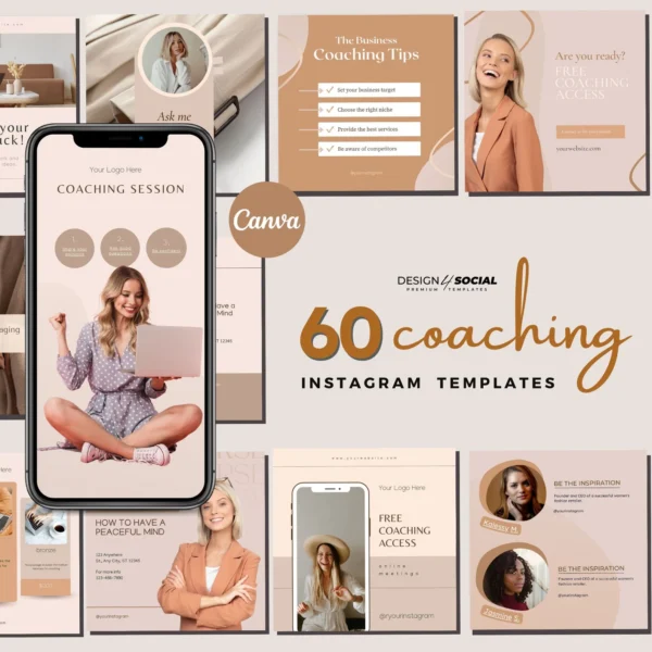 Coach Influence™ – Instagram Posts & Stories Templates