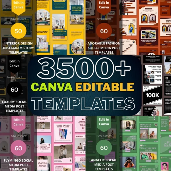 1 3,500+ Ready-to-Edit Canva Templates for Social Media Growth