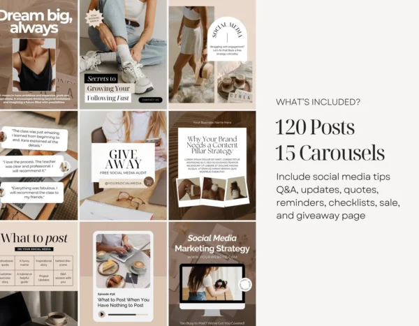 Brand Engagement Kit™ – Instagram Marketing Templates