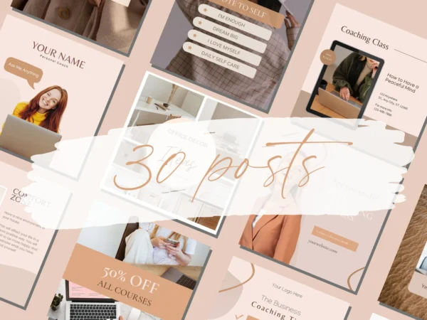 Coach Influence™ – Instagram Posts & Stories Templates