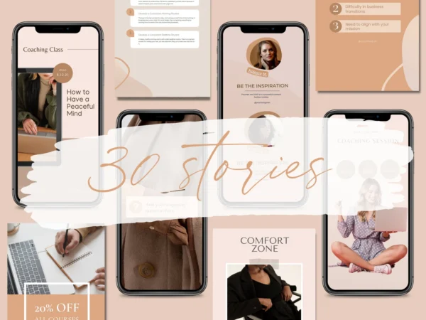 Coach Influence™ – Instagram Posts & Stories Templates