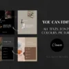 Dark Aesthetic Canva Templates for Premium Social Media Marketing
