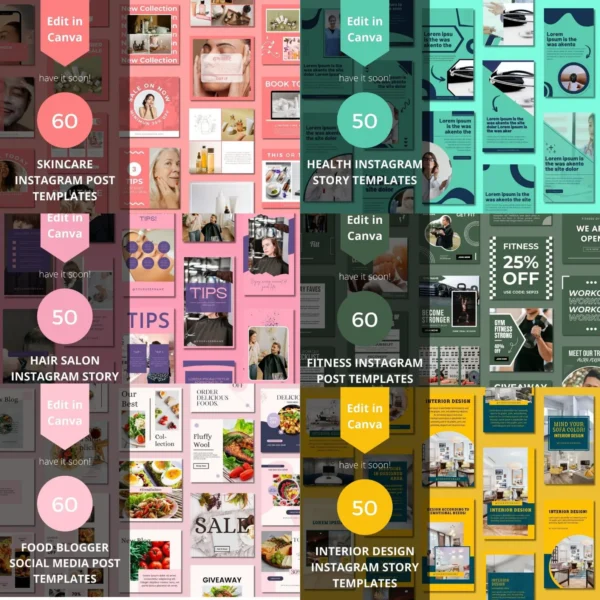 4 3,500+ Ready-to-Edit Canva Templates for Social Media Growth