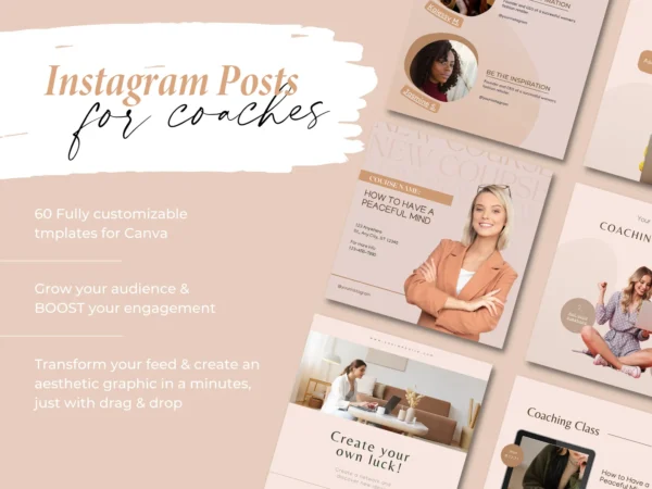Coach Influence™ – Instagram Posts & Stories Templates