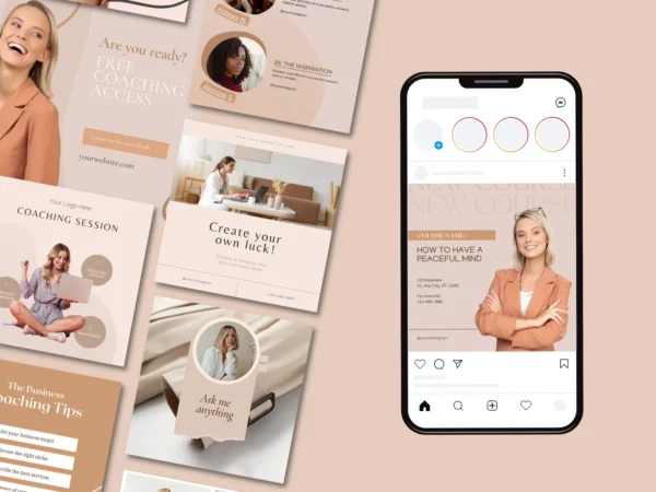 Coach Influence™ – Instagram Posts & Stories Templates