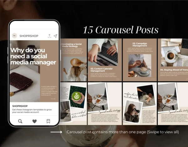 Brand Engagement Kit™ – Instagram Marketing Templates