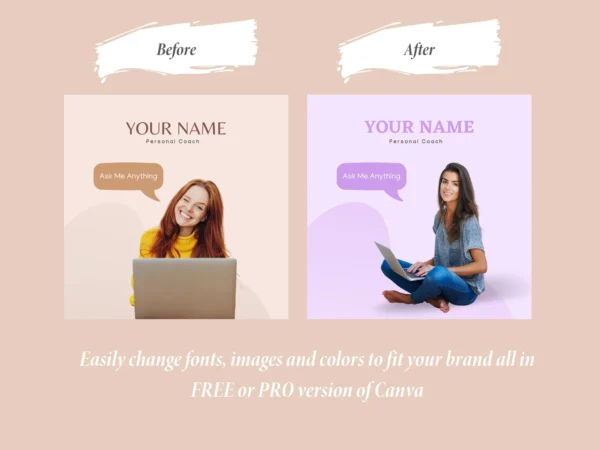 Coach Influence™ – Instagram Posts & Stories Templates