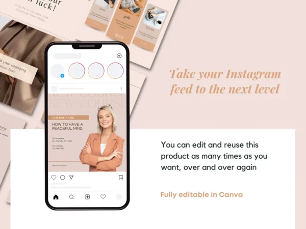 Coach Influence™ – Instagram Posts & Stories Templates